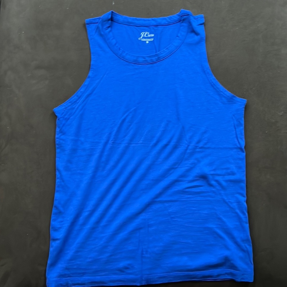 5/$25 J. Crew Supima Cotton Blue Tank Top S Small